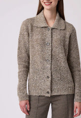 Hedda women's jacket in Bouclè Wool and Silk