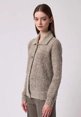 Hedda women's jacket in Bouclè Wool and Silk