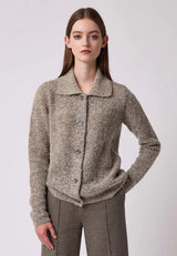 Hedda women's jacket in Bouclè Wool and Silk