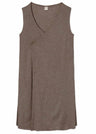 Long vest for women in pure merino wool