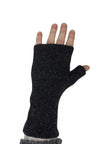 Fingerless gloves in pure baby alpaca 21cm long