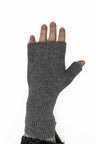 Fingerless gloves in pure baby alpaca 21cm long