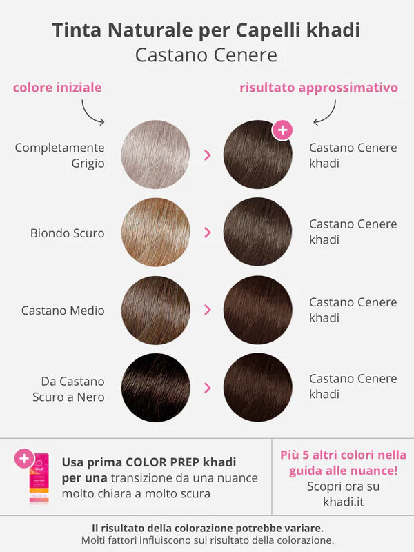 Vegetable hair dye Ash Brown