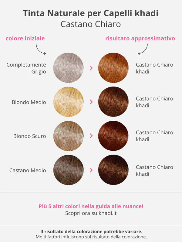 Vegetable dye for light brown hair