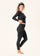 Mutande lunghe leggings da donna 100% cotone biologico