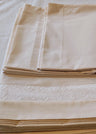 Double bed sheets in organic cotton, set of 4 pieces