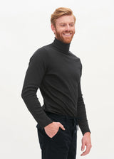 Men's turtleneck sweater in organic cotton