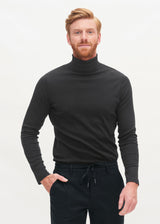 Men's turtleneck sweater in organic cotton