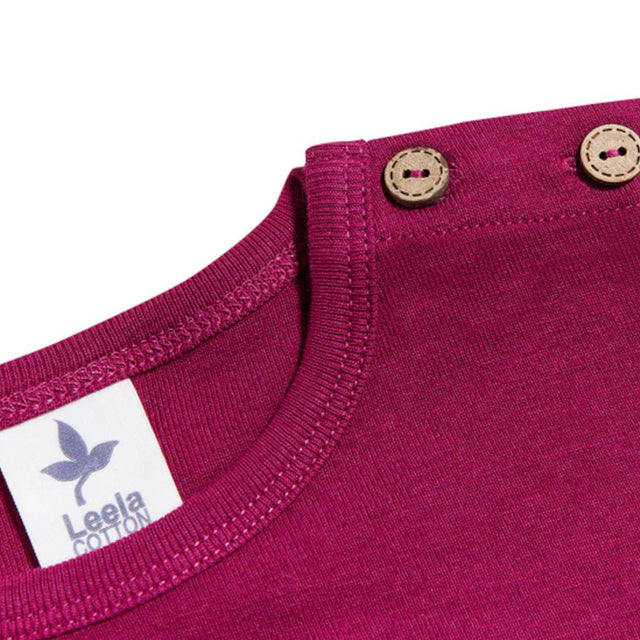 Maglia manica lunga 100% cotone biologico Fucsia