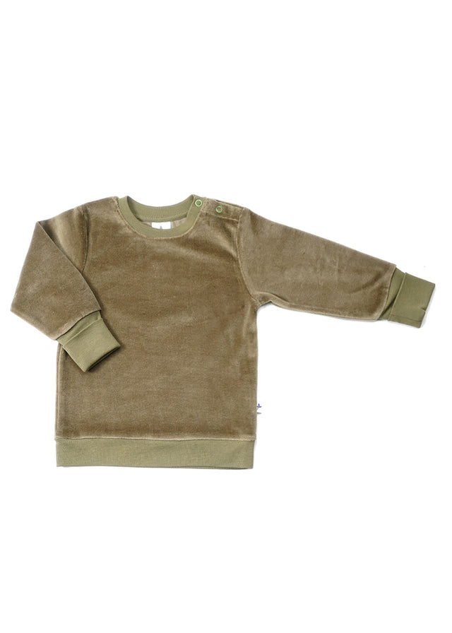 Nicky sweater for children in organic cotton chenille