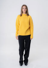 Maglione Dolcevita over da donna in lana responsabile e cashmere