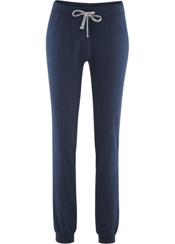 Lightweight BLUE tracksuit trousers in organic cotton