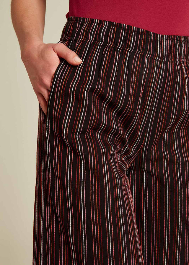 Women's Organic Cotton Striped Culotte Pants