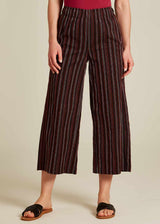 Women's Organic Cotton Striped Culotte Pants