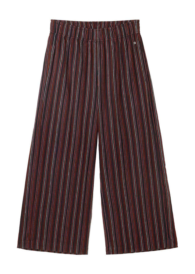 Women's Organic Cotton Striped Culotte Pants