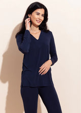 Taylor Women's V-Neck Pyjamas in Micromodal and Cashmere