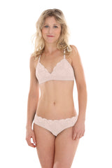 Organic Fairtrade Cotton Lace Bra