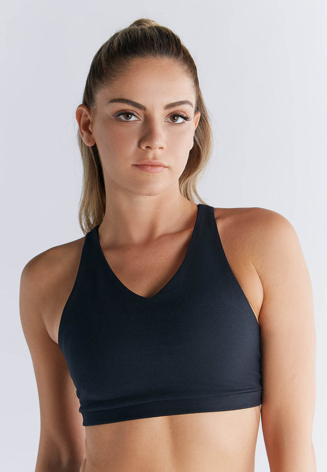 Sport top padded in organic cotton