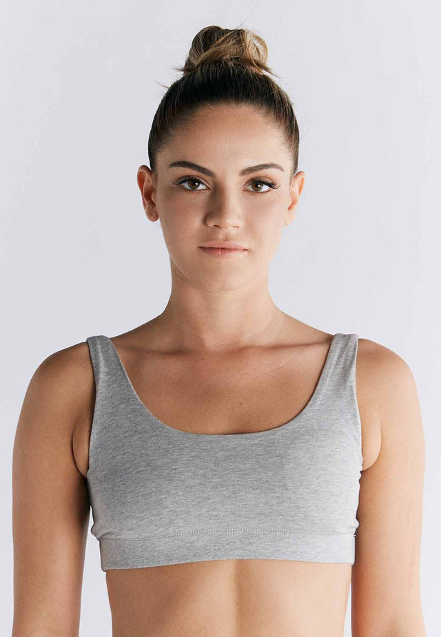 Organic cotton padded bra top