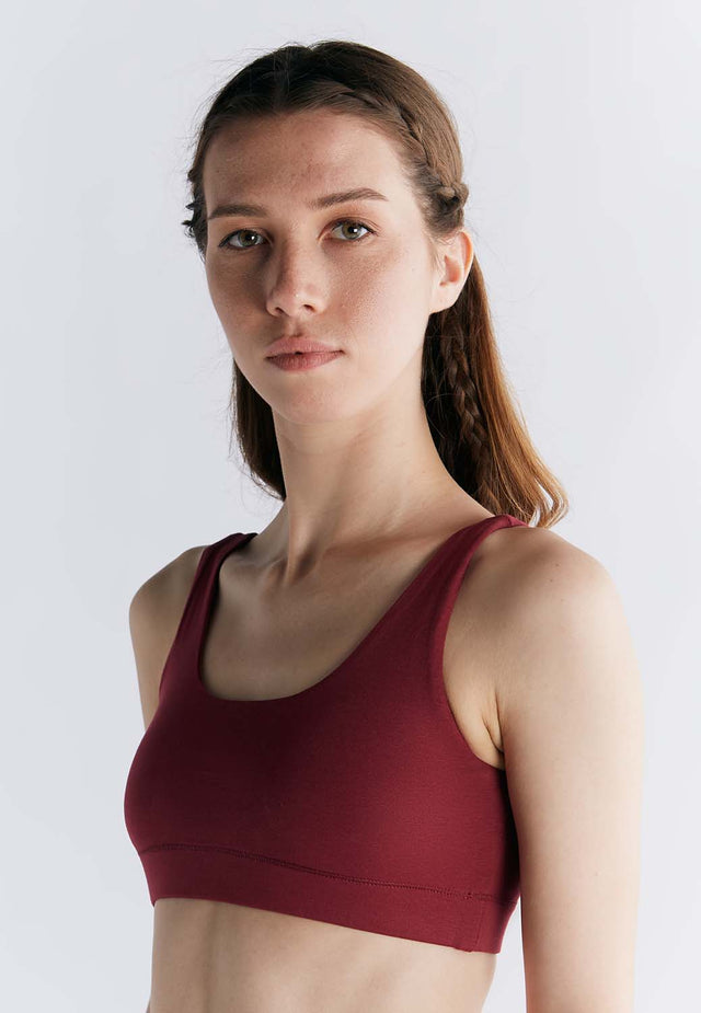 Organic cotton padded bra top