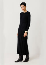 Women's Black Bedia Dress in Organic Cotton