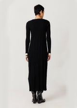 Women's Black Bedia Dress in Organic Cotton