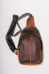 Greg one-shoulder backpack in Fairtrade recycled leather