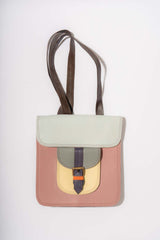 Multicolor REMI backpack in Fairtrade recycled leather