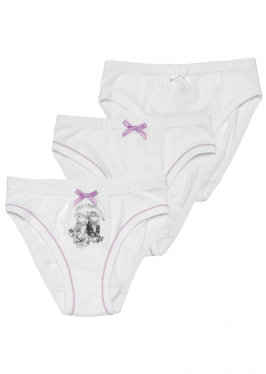 Hello Kitty girl's panties - 3-piece cotton panties - 110-116 -  www.