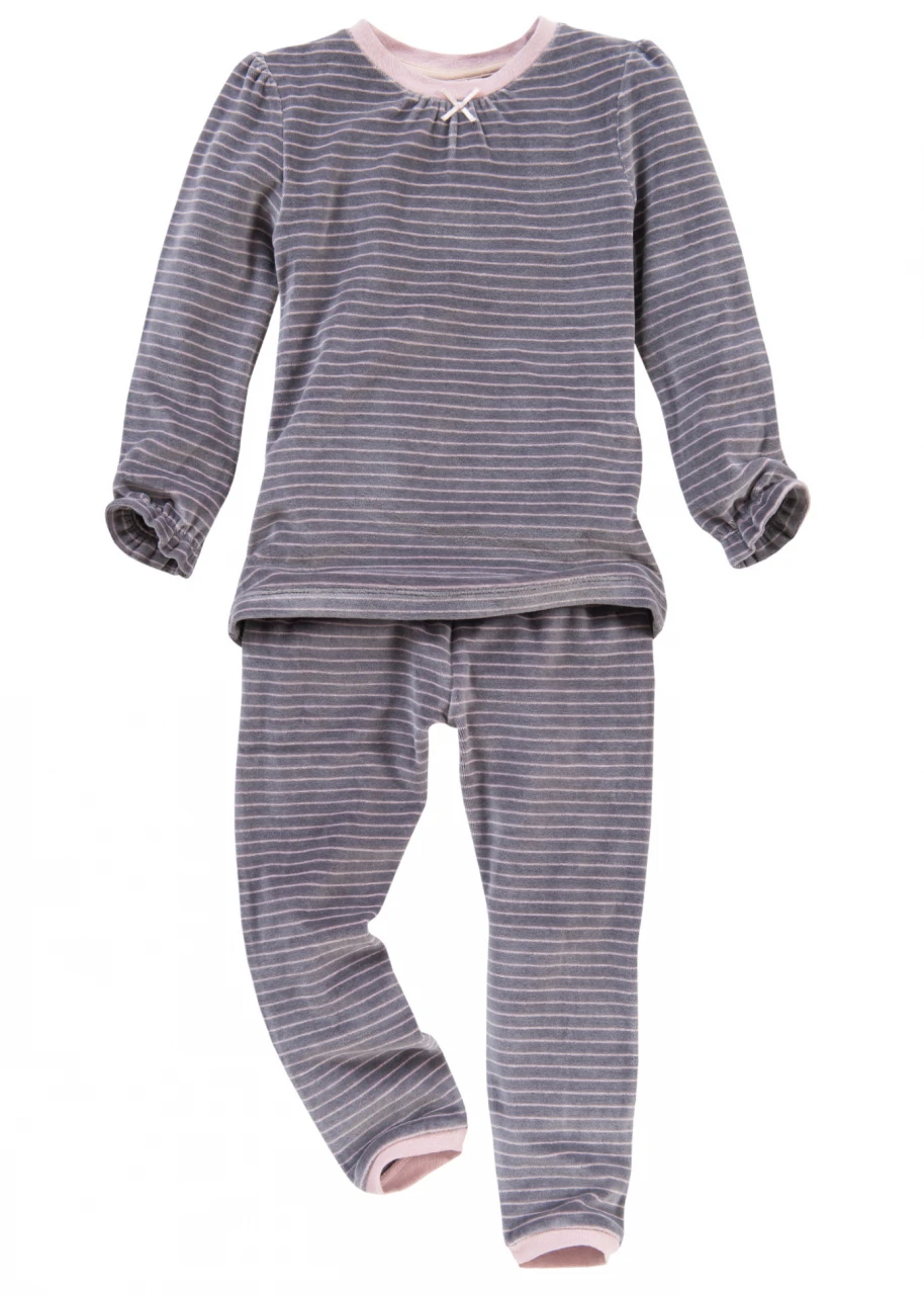 People Wear Organic Long-Sleeved Pajamas - Squirrel Pink - Organic Cotton  GOTS unisex (bambini)