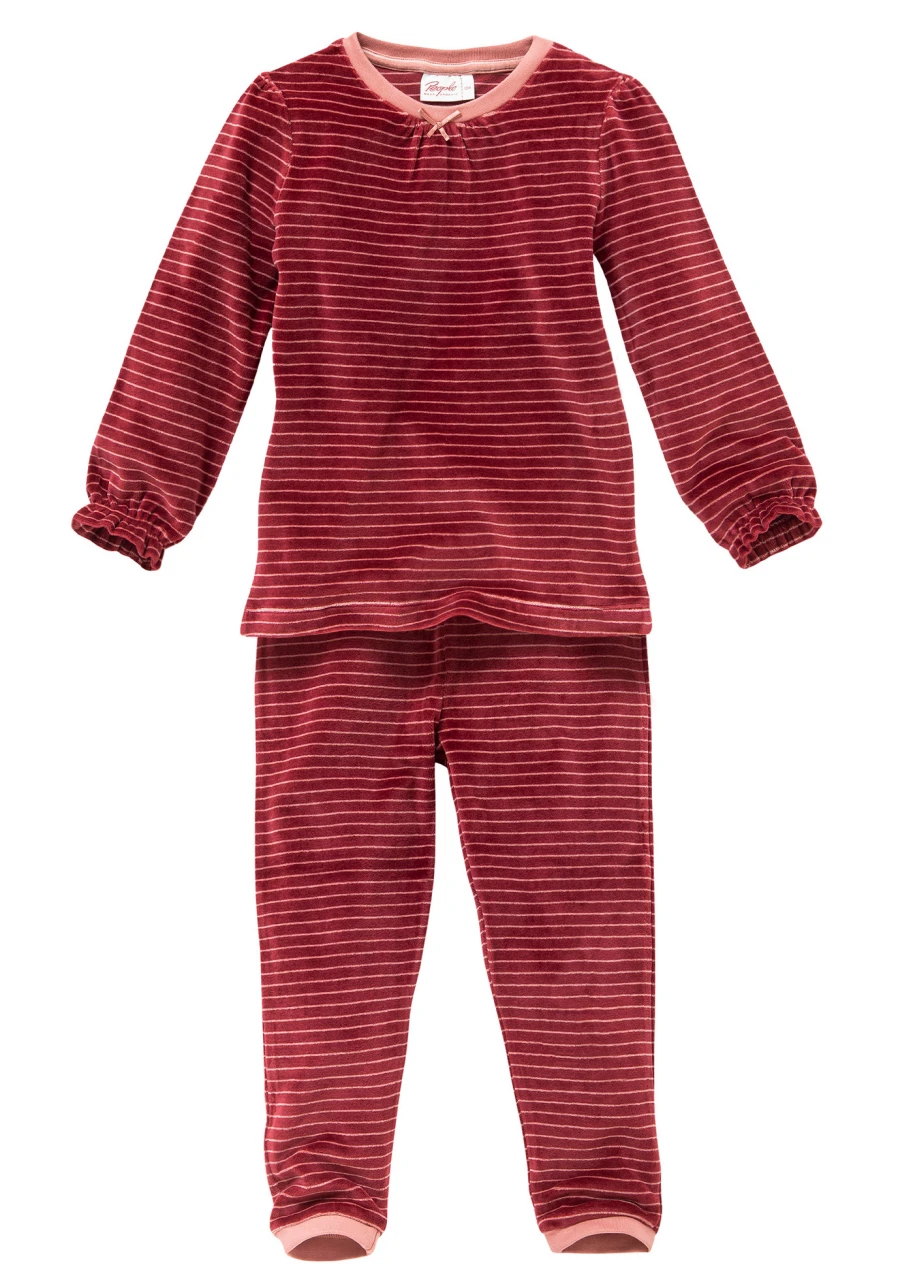 People Wear Organic Long-Sleeved Pajamas - Squirrel Pink - Organic